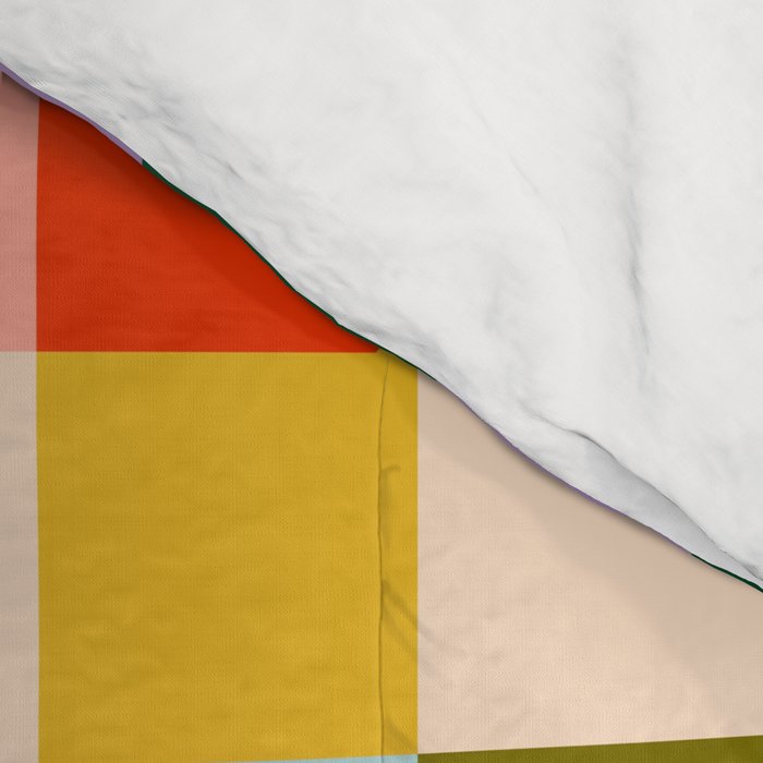 Checkered Rainbow Retro Vibe  Comforter Gallery Image 4