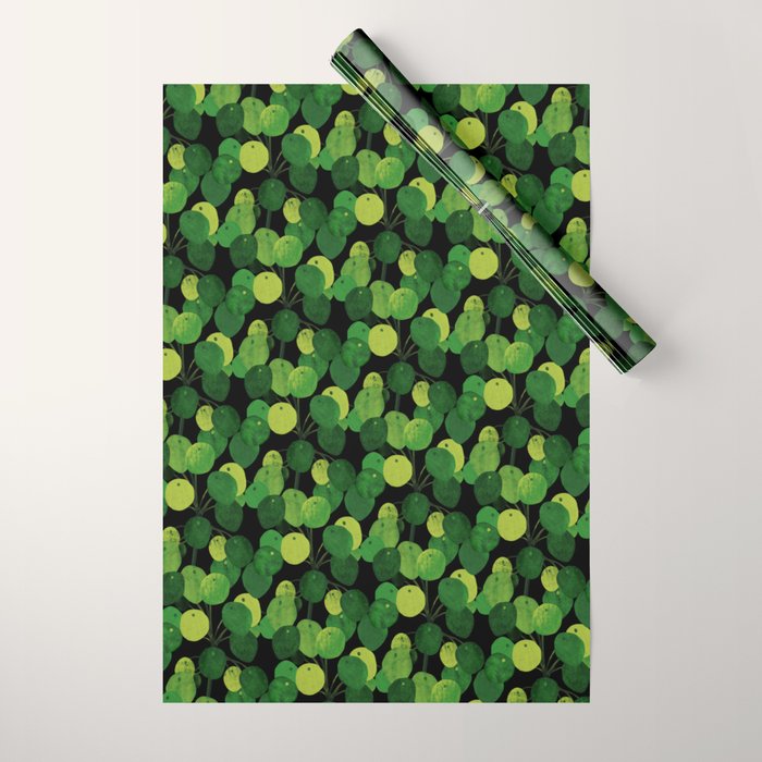 Black Pliea Peperonioides interior plant Wrapping Paper Gallery Image 1