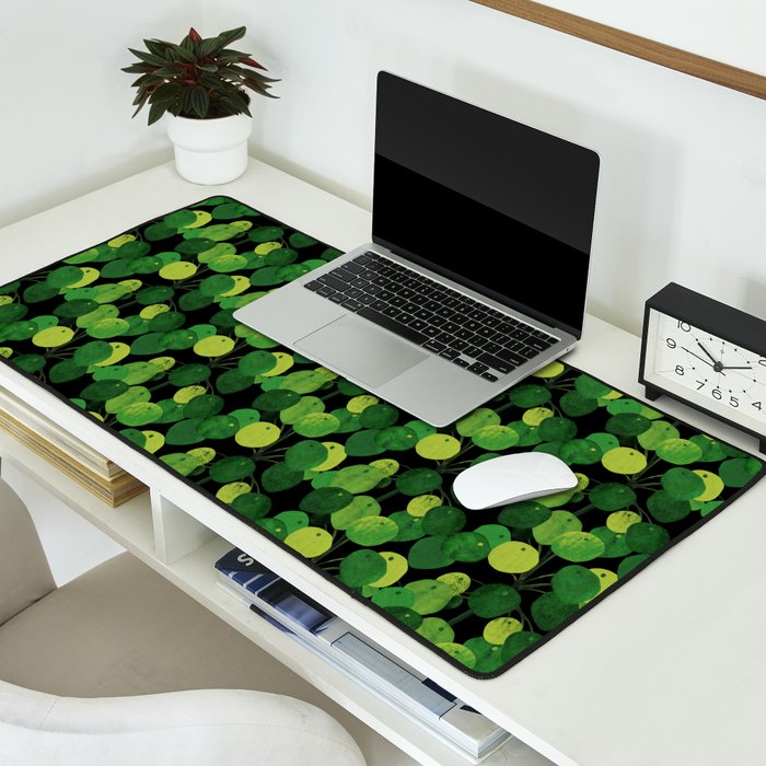 Black Pliea Peperonioides interior plant Desk Mat Gallery Image 2