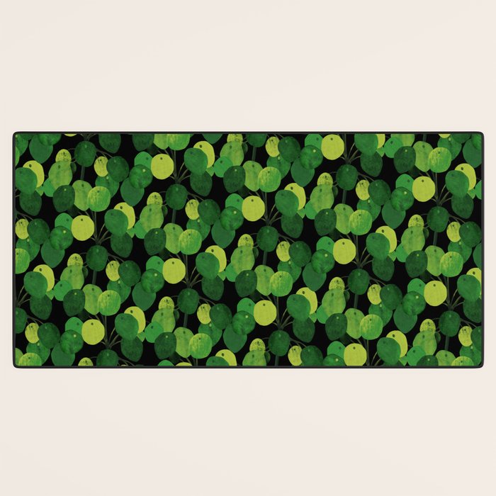 Black Pliea Peperonioides interior plant Desk Mat Gallery Image 3