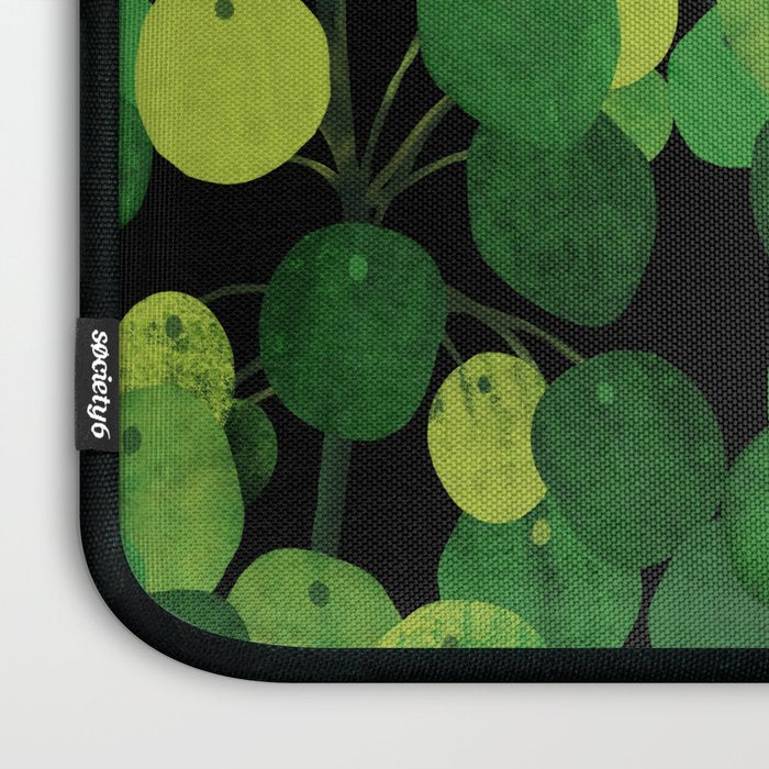 Black Pliea Peperonioides interior plant Laptop Sleeve Gallery Image 3