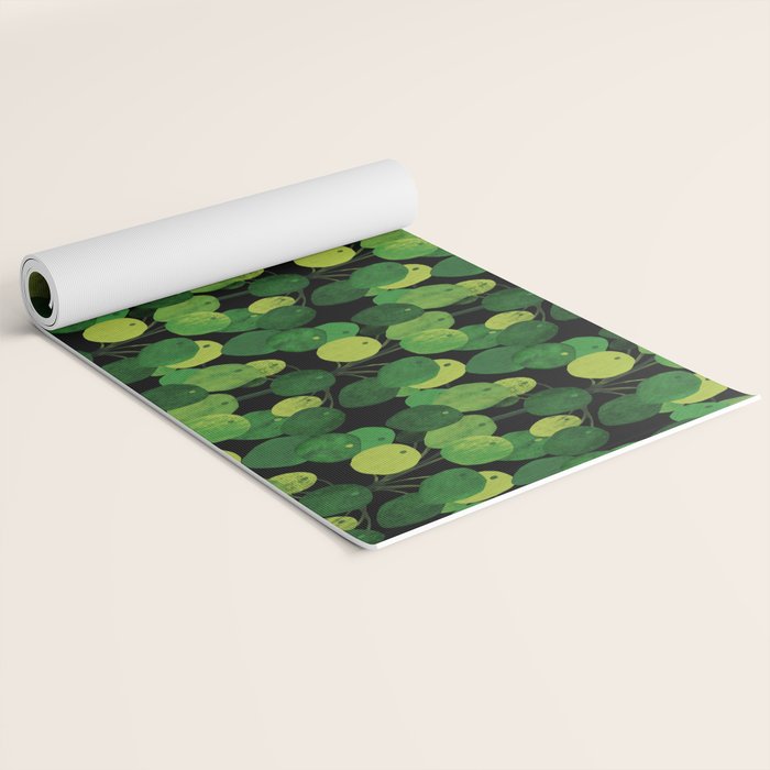 Black Pliea Peperonioides interior plant Yoga Mat Gallery Image 2