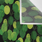 Black Pliea Peperonioides interior plant Wall Tapestry Gallery Image 3