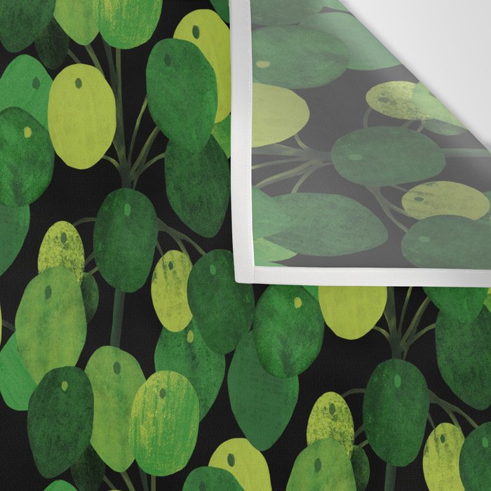 Black Pliea Peperonioides interior plant Wall Tapestry Gallery Image 3