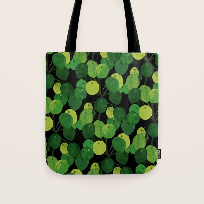 Black Pliea Peperonioides interior plant Tote Bag Gallery Image 1