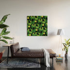 Black Pliea Peperonioides interior plant Wood Wall Art Gallery Image 2