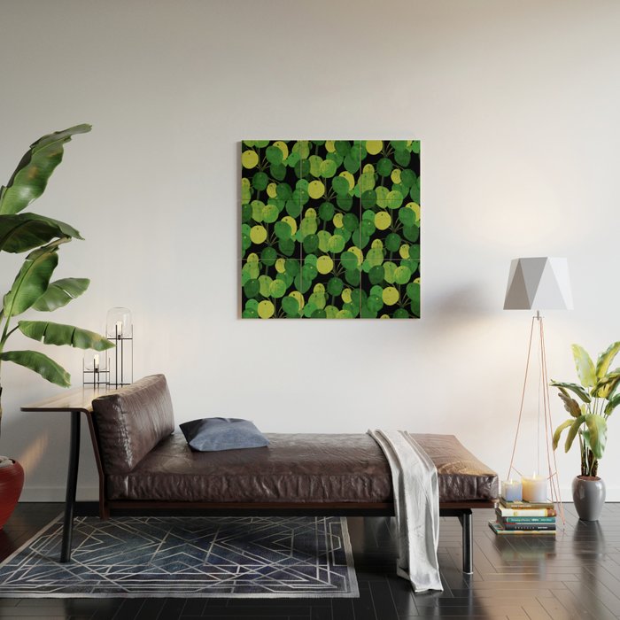 Black Pliea Peperonioides interior plant Wood Wall Art Gallery Image 2