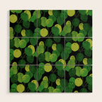Black Pliea Peperonioides interior plant Wood Wall Art Gallery Image 1