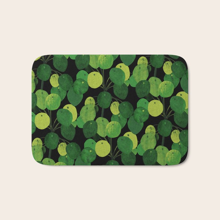 Black Pliea Peperonioides interior plant Bath Mat Gallery Image 1