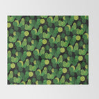 Black Pliea Peperonioides interior plant Throw Blanket Gallery Image 2