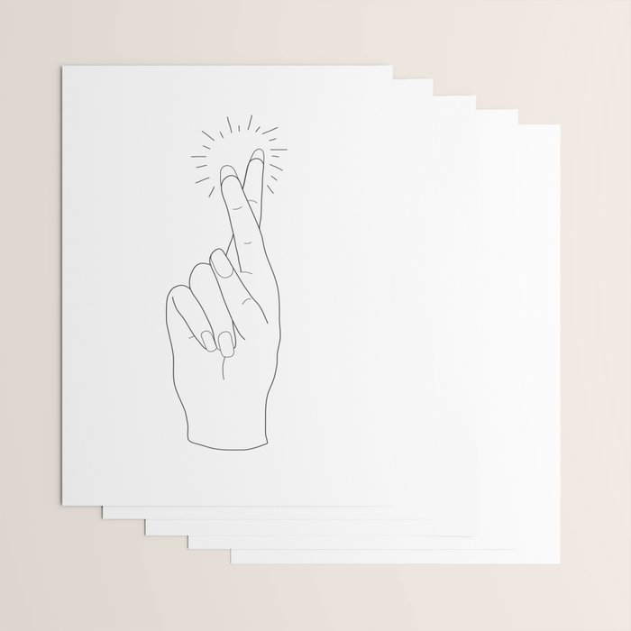 Fingers Crossed Wrapping Paper Gallery Image 3