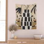 Modern Botanicals No. 2 Wall Tapestry Gallery Image 2