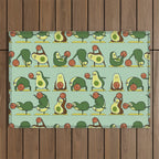 Avocado Yoga With The Seed Outdoor Rug Gallery Image 1