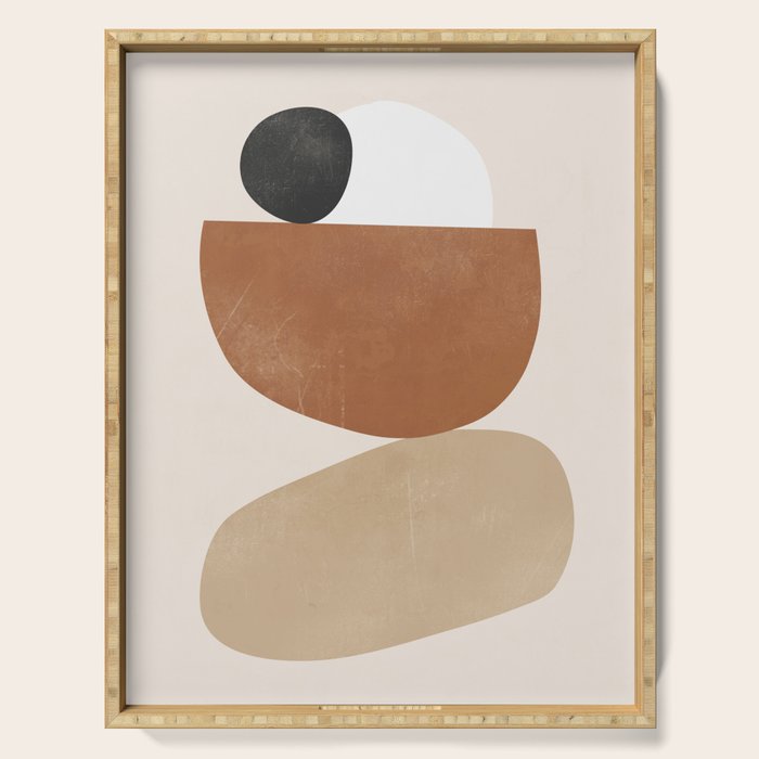 Minimal Abstract Art 41 Serving Tray Gallery Image 1
