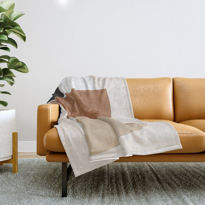 Minimal Abstract Art 41 Throw Blanket Gallery Image 1