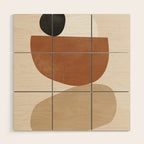 Minimal Abstract Art 41 Wood Wall Art Gallery Image 1