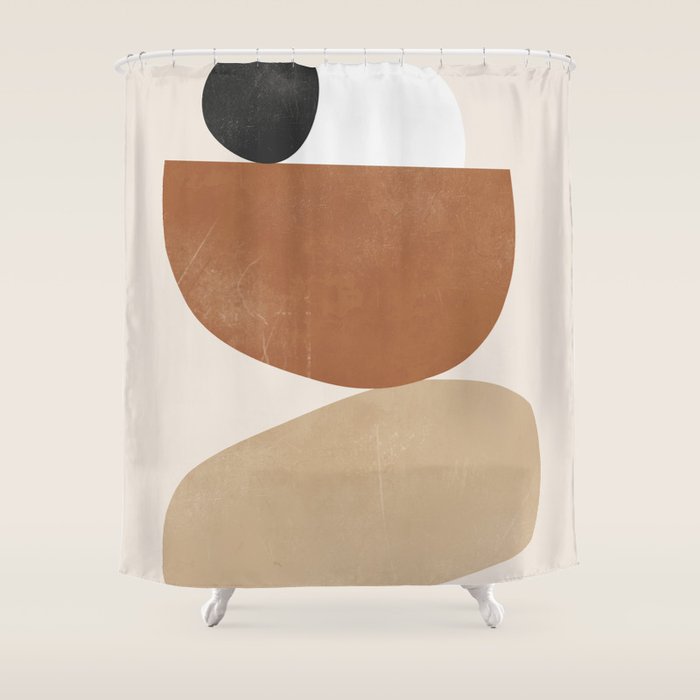 Minimal Abstract Art 41 Shower Curtain Gallery Image 1