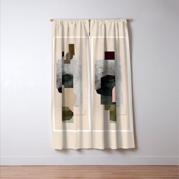 Soft Geometry III Window Curtain Gallery Image 3