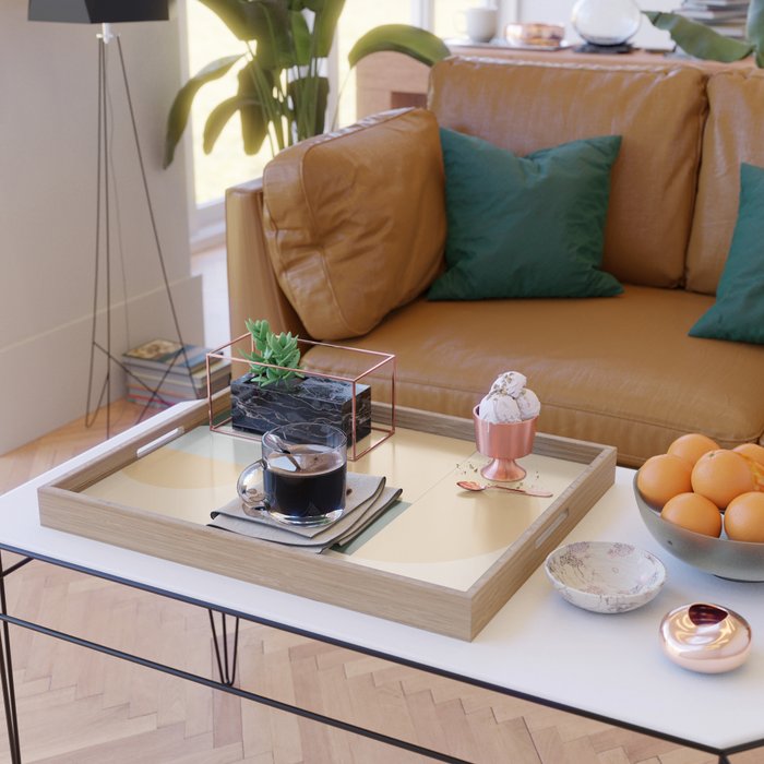 Phases of Peach Serving Tray Gallery Image 2