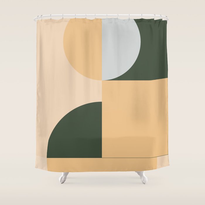 Phases of Peach Shower Curtain Gallery Image 1