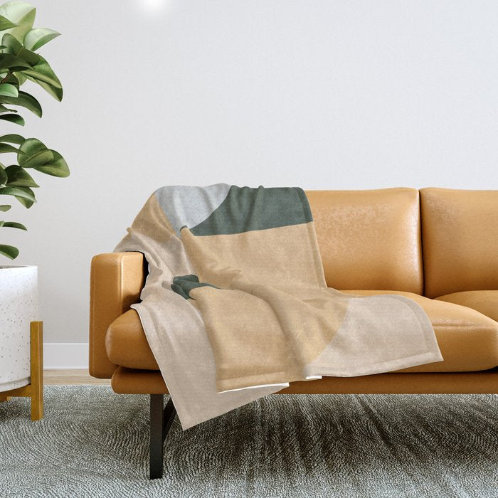 Phases of Peach Throw Blanket Gallery Image 1