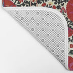 Shakhrisyabz Suzani 19th Century Uzbekistan Embroidery  Bath Mat Gallery Image 2