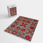 Shakhrisyabz Suzani 19th Century Uzbekistan Embroidery  Jigsaw Puzzle Gallery Image 2