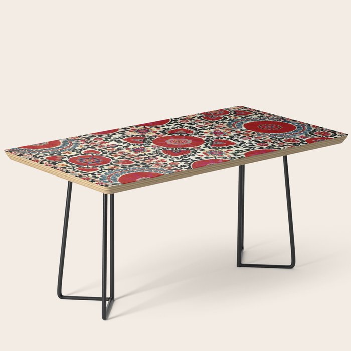 Shakhrisyabz Suzani 19th Century Uzbekistan Embroidery  Coffee Table Gallery Image 1