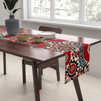 Shakhrisyabz Suzani 19th Century Uzbekistan Embroidery  Table Runner Gallery Image 2