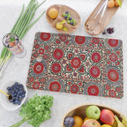 Shakhrisyabz Suzani 19th Century Uzbekistan Embroidery  Cutting Board Gallery Image 2