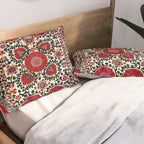 Shakhrisyabz Suzani 19th Century Uzbekistan Embroidery  Pillow Sham Gallery Image 2