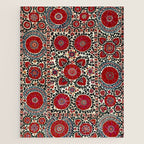 Shakhrisyabz Suzani 19th Century Uzbekistan Embroidery  Jigsaw Puzzle Gallery Image 1