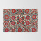 Shakhrisyabz Suzani 19th Century Uzbekistan Embroidery  Rug Gallery Image 2