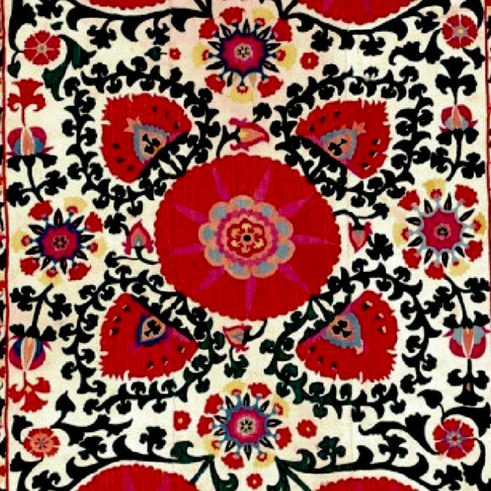 Shakhrisyabz Suzani 19th Century Uzbekistan Embroidery  Coffee Mug Gallery Image 2