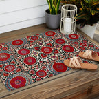 Shakhrisyabz Suzani 19th Century Uzbekistan Embroidery  Outdoor Rug Gallery Image 2