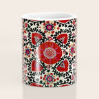 Shakhrisyabz Suzani 19th Century Uzbekistan Embroidery  Coffee Mug Gallery Image 4