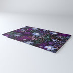 Deep Floral Chaos blue & violet Rug Gallery Image 3