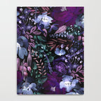 Deep Floral Chaos blue & violet Notebook Gallery Image 4