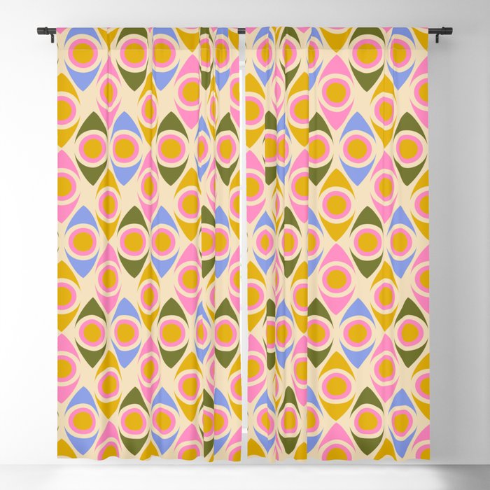 Mid century Modern Geo Pattern 1 Window Curtain Gallery Image 1