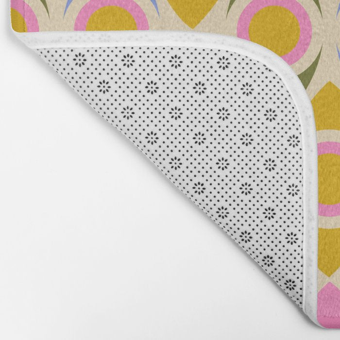 Mid century Modern Geo Pattern 1 Bath Mat Gallery Image 2