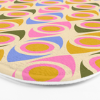 Mid century Modern Geo Pattern 1 Bath Mat Gallery Image 3