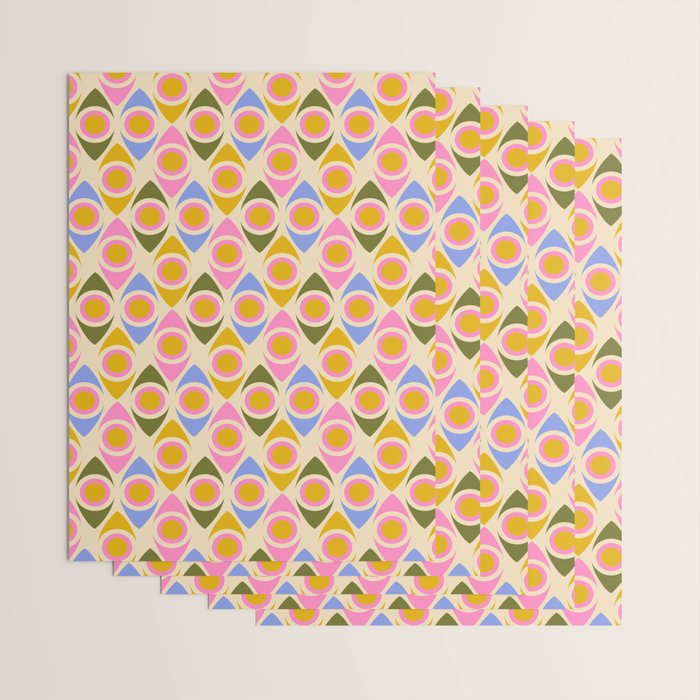 Mid century Modern Geo Pattern 1 Wrapping Paper Gallery Image 3