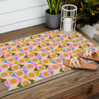 Mid century Modern Geo Pattern 1 Outdoor Rug Gallery Image 2