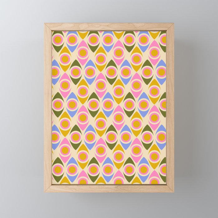 Mid century Modern Geo Pattern 1 Mini Art Print Gallery Image 1