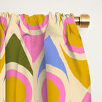 Mid century Modern Geo Pattern 1 Window Curtain Gallery Image 2