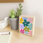 Retro, Bold and Colorful Flowers Mini Art Print Gallery Image 2