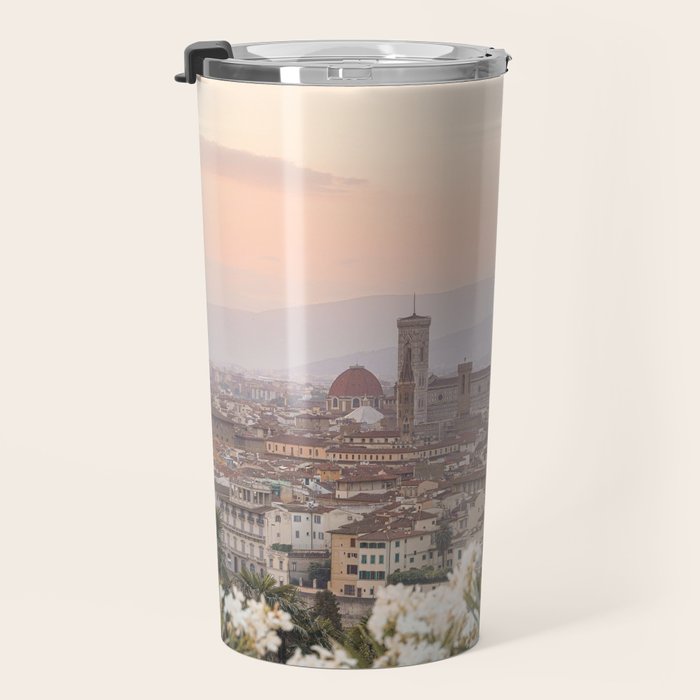 Sunset In Florence, Tuscany Photo | Il Duomo Cathedral In Soft Pastel Colors Art Print | Italy Travel Photography Travel Mug Gallery Image 3