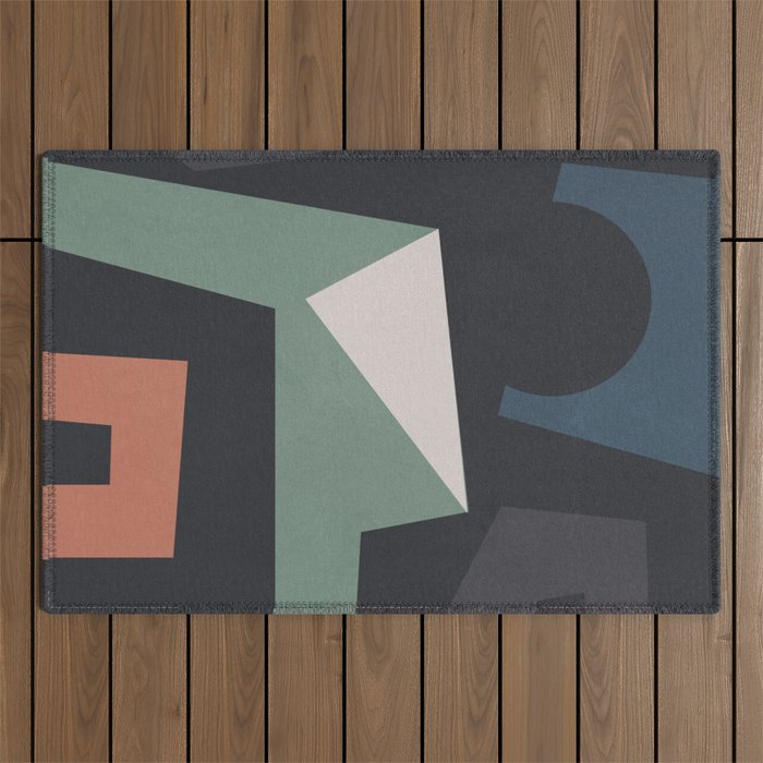 Modern Abstract Art 21 Outdoor Rug Gallery Image 1