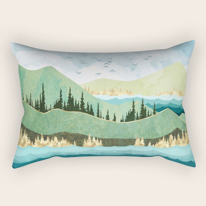Autumn Shore Rectangular Pillow Gallery Image 1