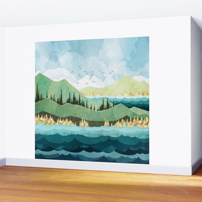 Autumn Shore Wall Mural Gallery Image 2